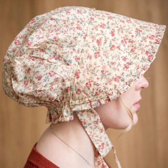 NEW Floral Pink Bonnet in One Size - Picture 1 of 6